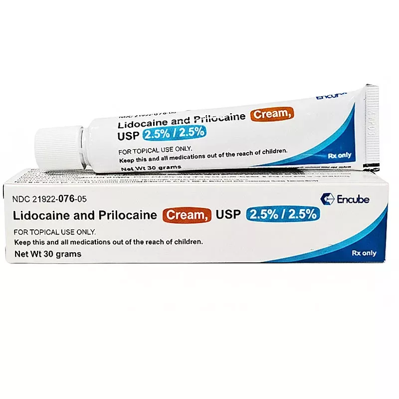 Lidocaine 2.5% and Prilocaine 2.5% Numbing Cream (Emla Cream) 30 grams (Rx)