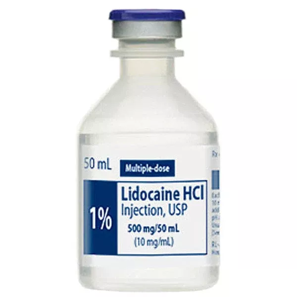 Lidocaine for Injection 1% Multiple Dose Vials50 mL Hospira 25/Pack (Rx)