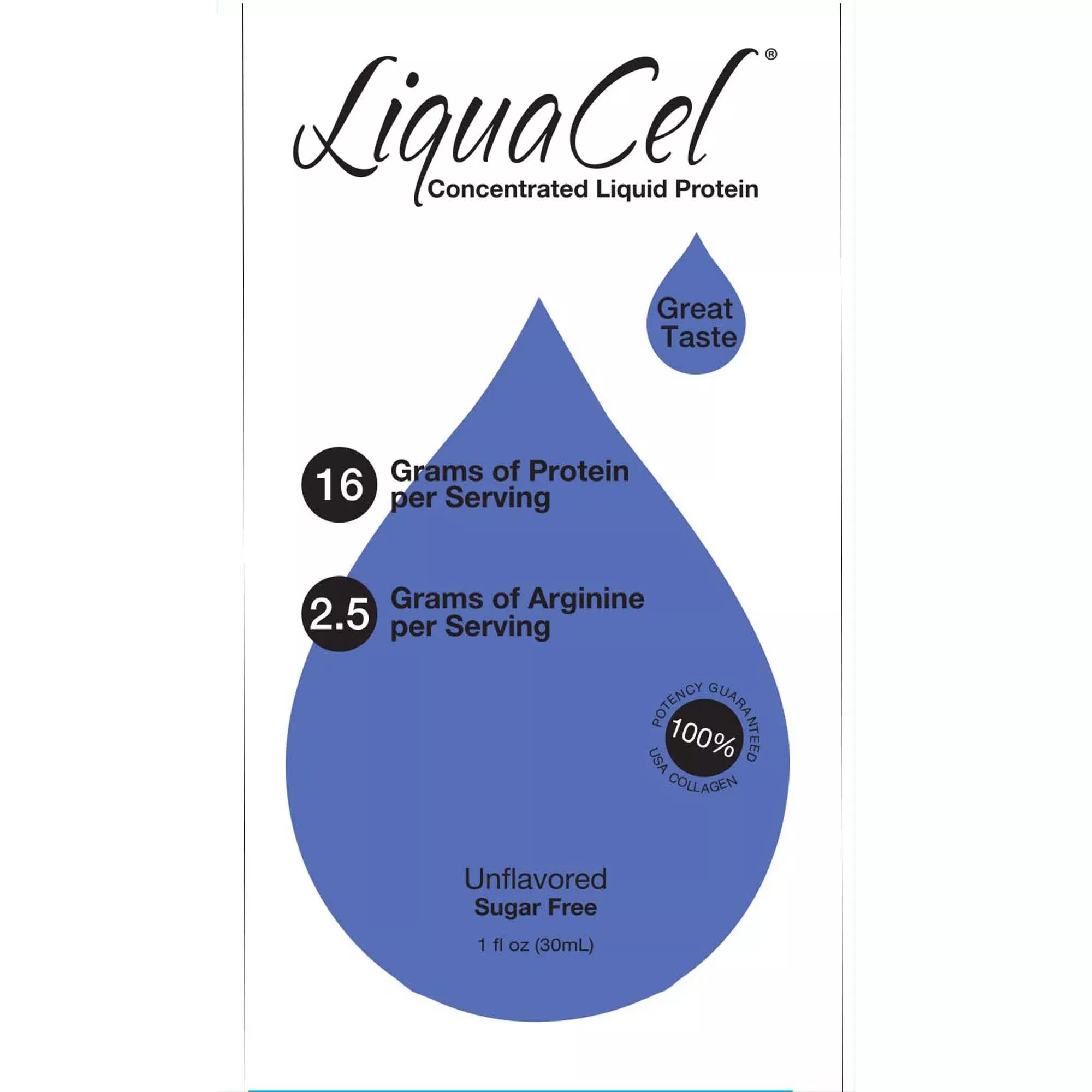 LiquaCel Oral Protein Supplement, 1 oz. Packet, 1 Case of 100