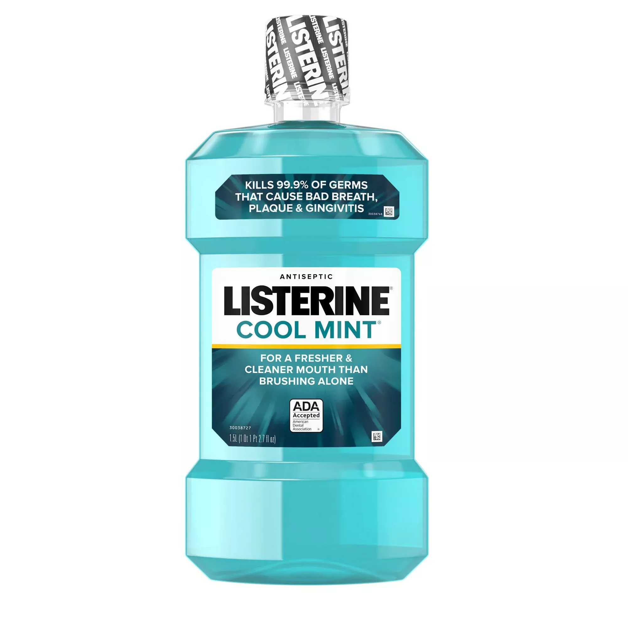 Listerine Cool Mint Antiseptic Mouthwash, 1.5 Liter, 1 Case of 6