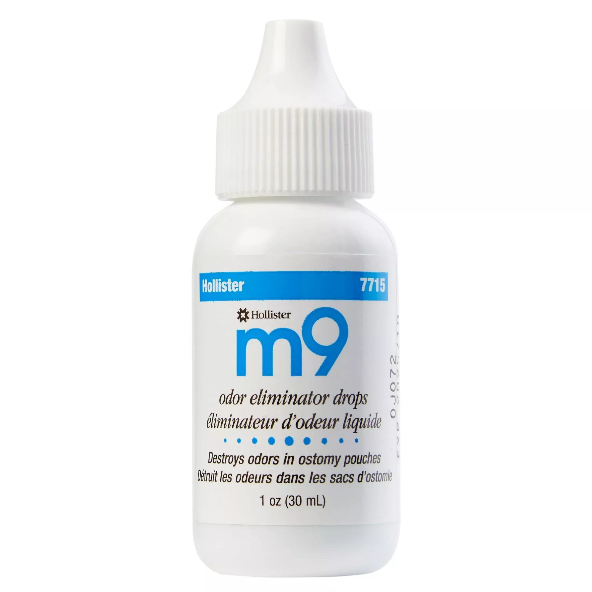 m9 Odor Eliminator Drops, 1 oz. Bottle, Unscented, 1 Box of 12