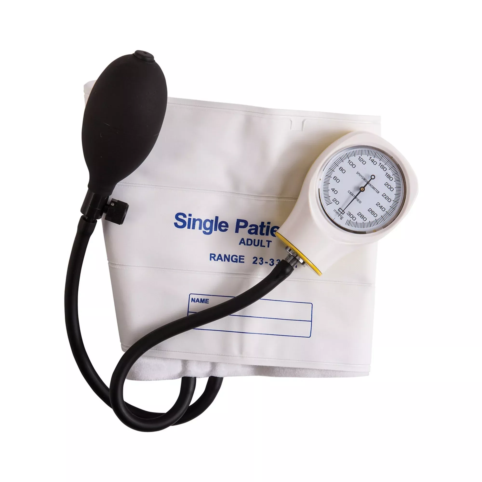 Mabis Aneroid Sphygmomanometer, Large, White, 1 Box of 5