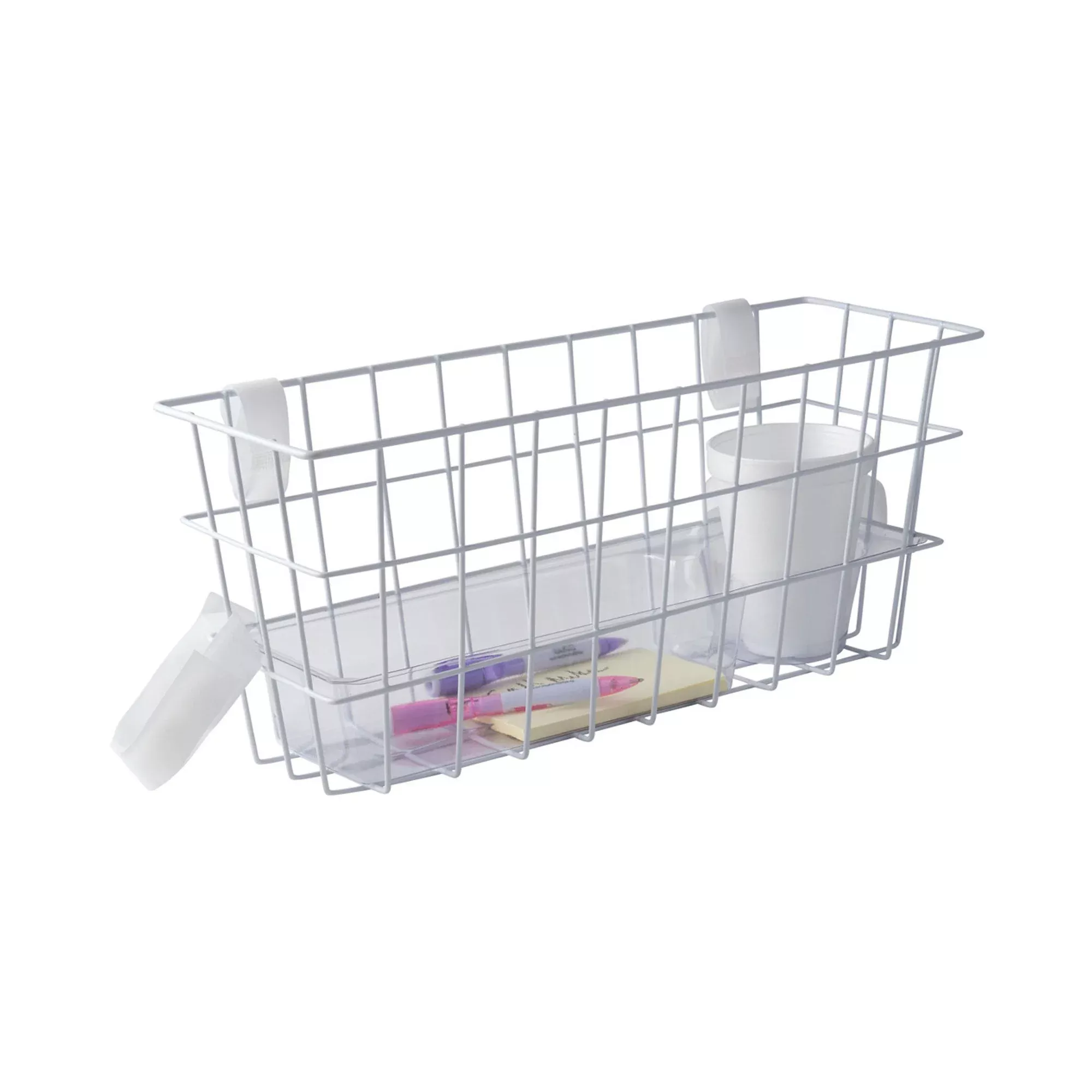Mabis Walker Basket, For Use With Walkers, 16 in. L x 5.5 in. W x 7 in. H, Plastic, 1 Each