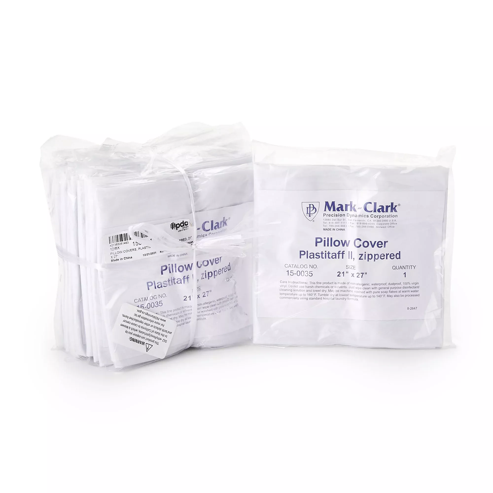 Mark-Clark Pillow Cover With Zip, 21 x 27 Inch, 1 Case of 12