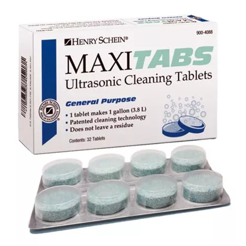 MaxiTabs Ultrasonic Cleaner Tablets, Mint Green, 1 Gallon Dilution 32 Count
