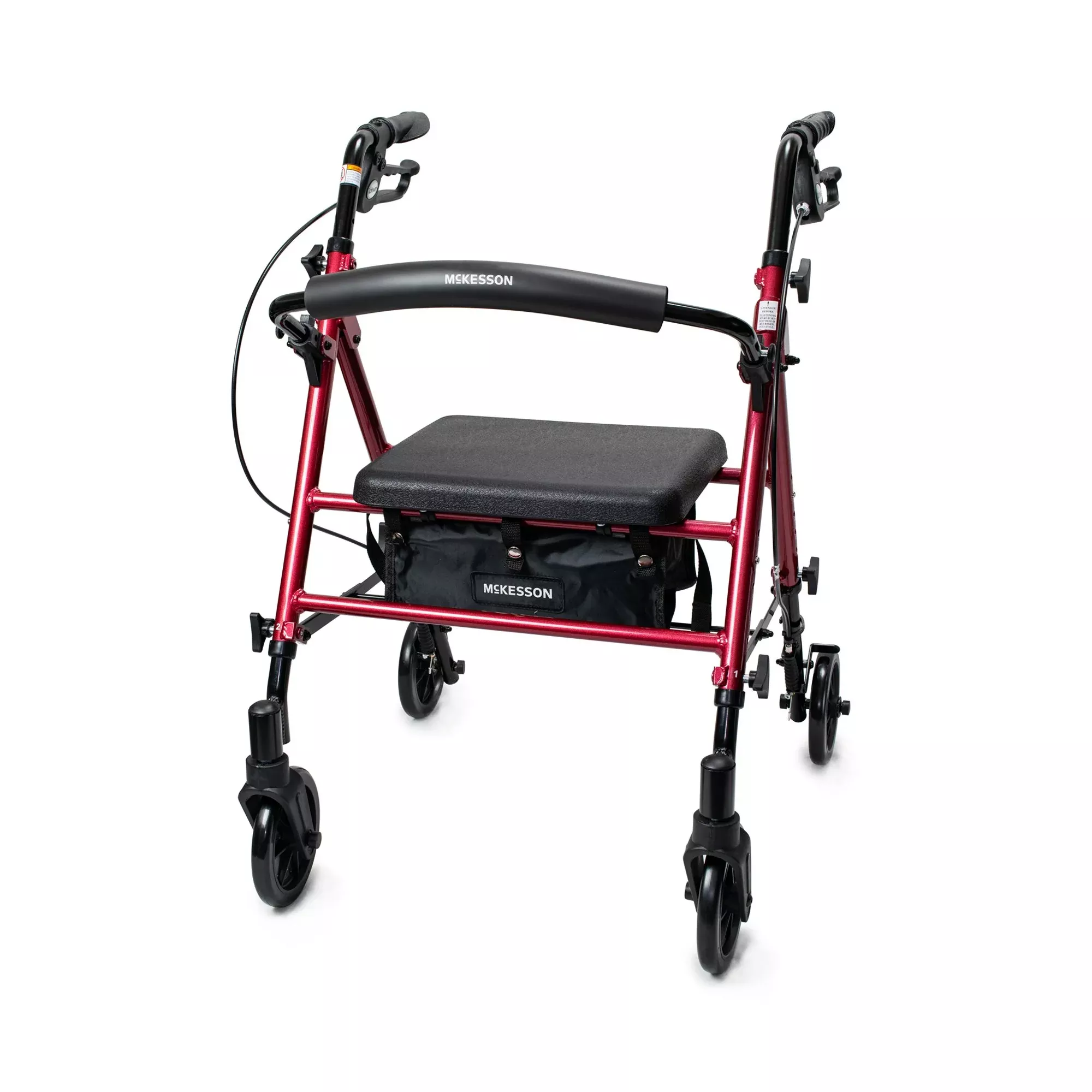 McKesson 4 Wheel Rollator, 1 Each