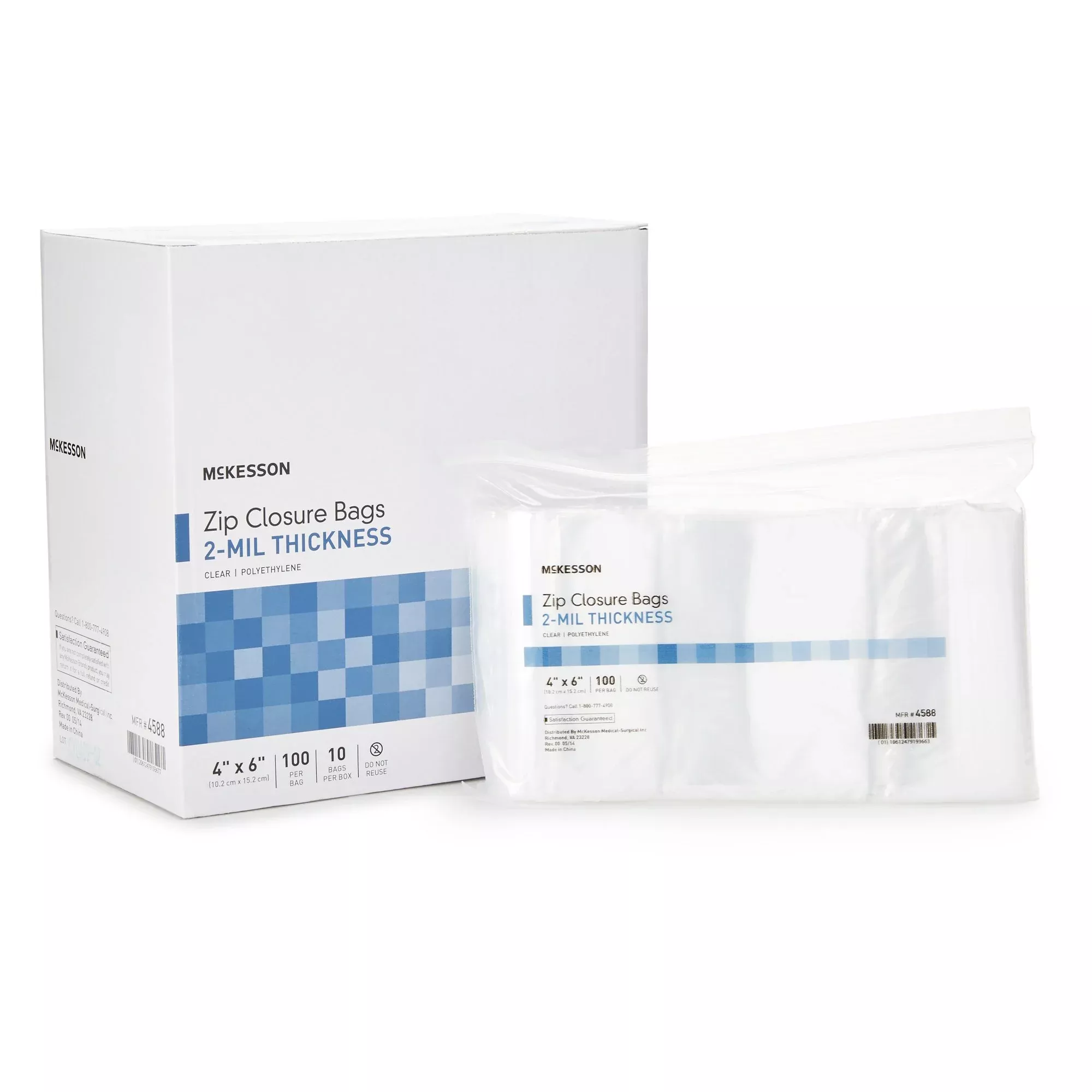 McKesson 4 X 6 Inch Zip Closure Bag, 1 Bag