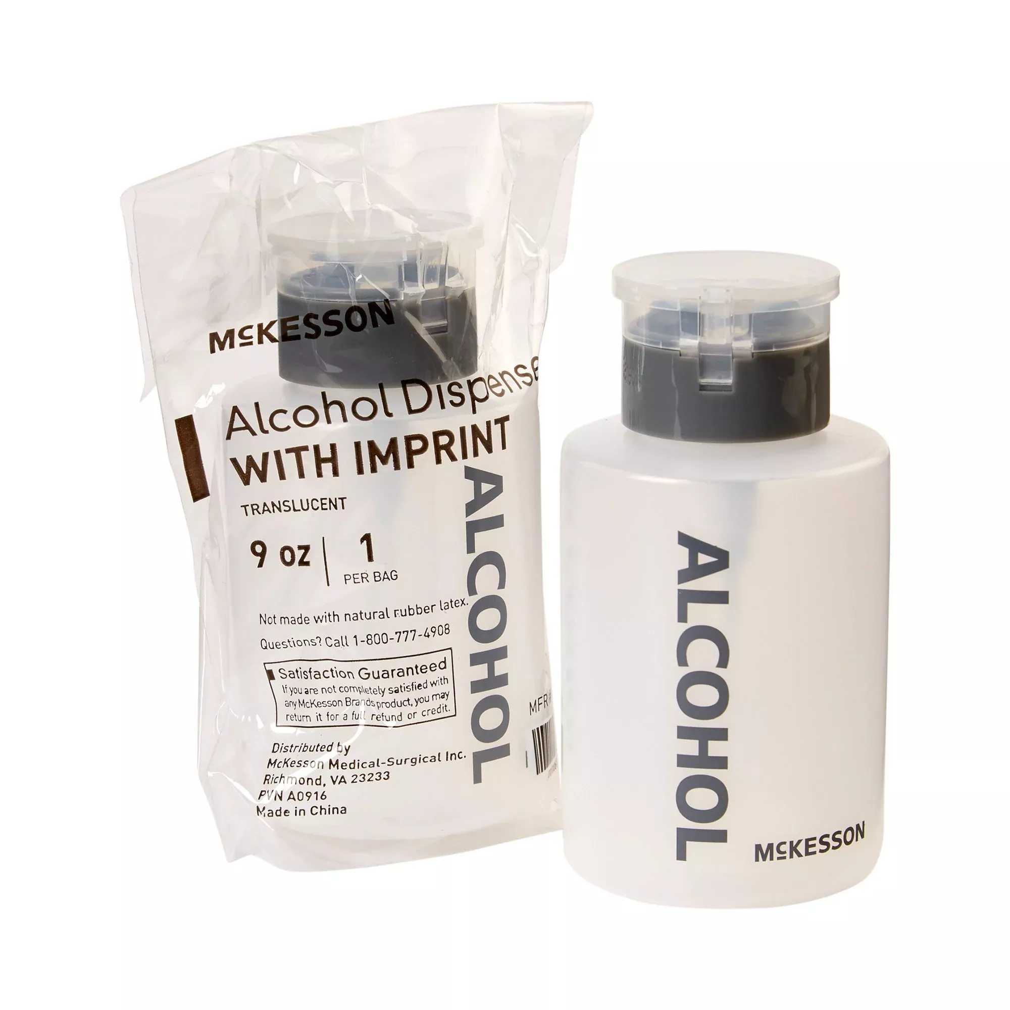 McKesson Alcohol Dispenser with Imprint, 9 oz., 1 Box of 12