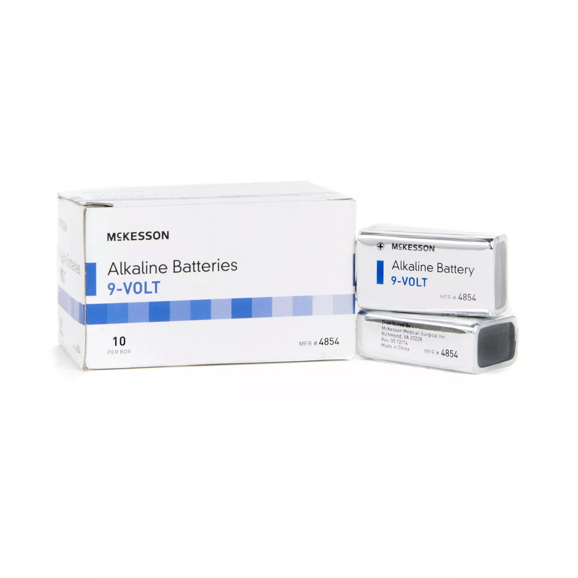 McKesson Alkaline Battery, 9V Cell, 1 Box of 10
