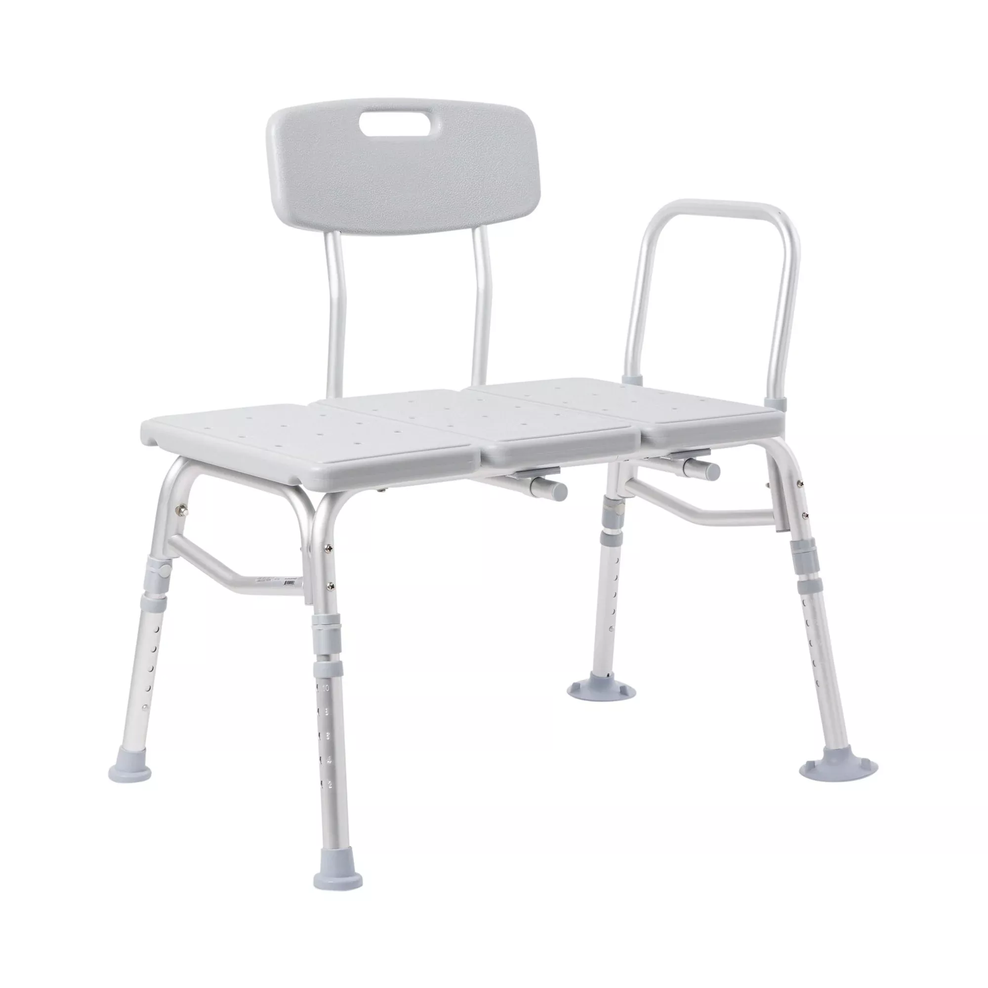 McKesson Aluminum Transfer Bench with Reversible Back, 1 Each