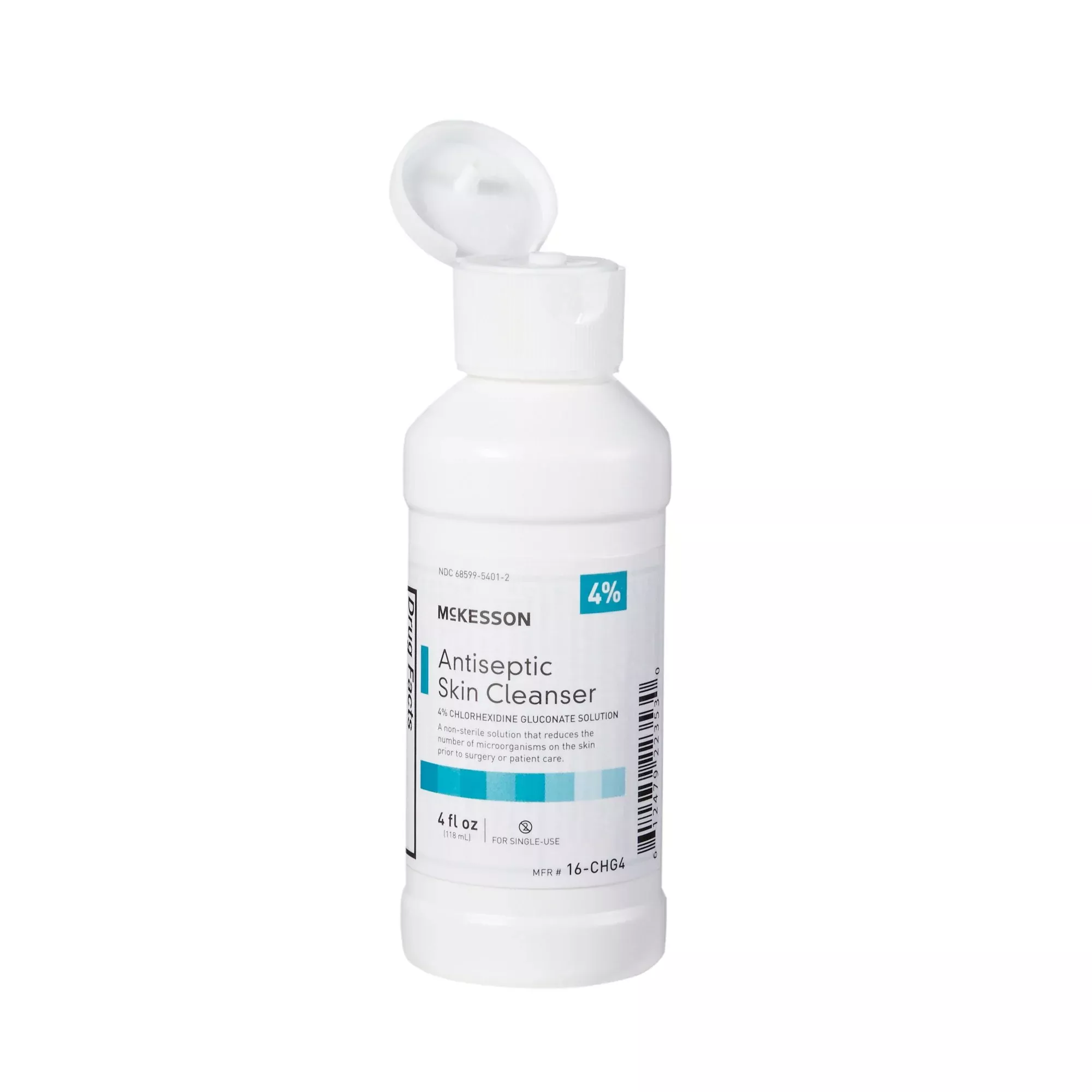 McKesson Antiseptic Skin Cleanser, 4 oz. Flip-Top Bottle, 1 Case of 48