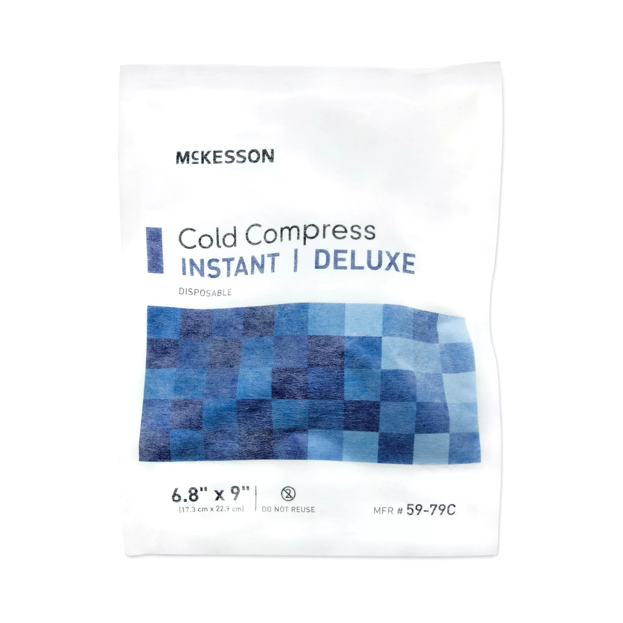 McKesson Deluxe General Purpose Soft Cloth Disposable Instant Cold Pack, 6-4/5 x 9 Inch, 1 Case of 24