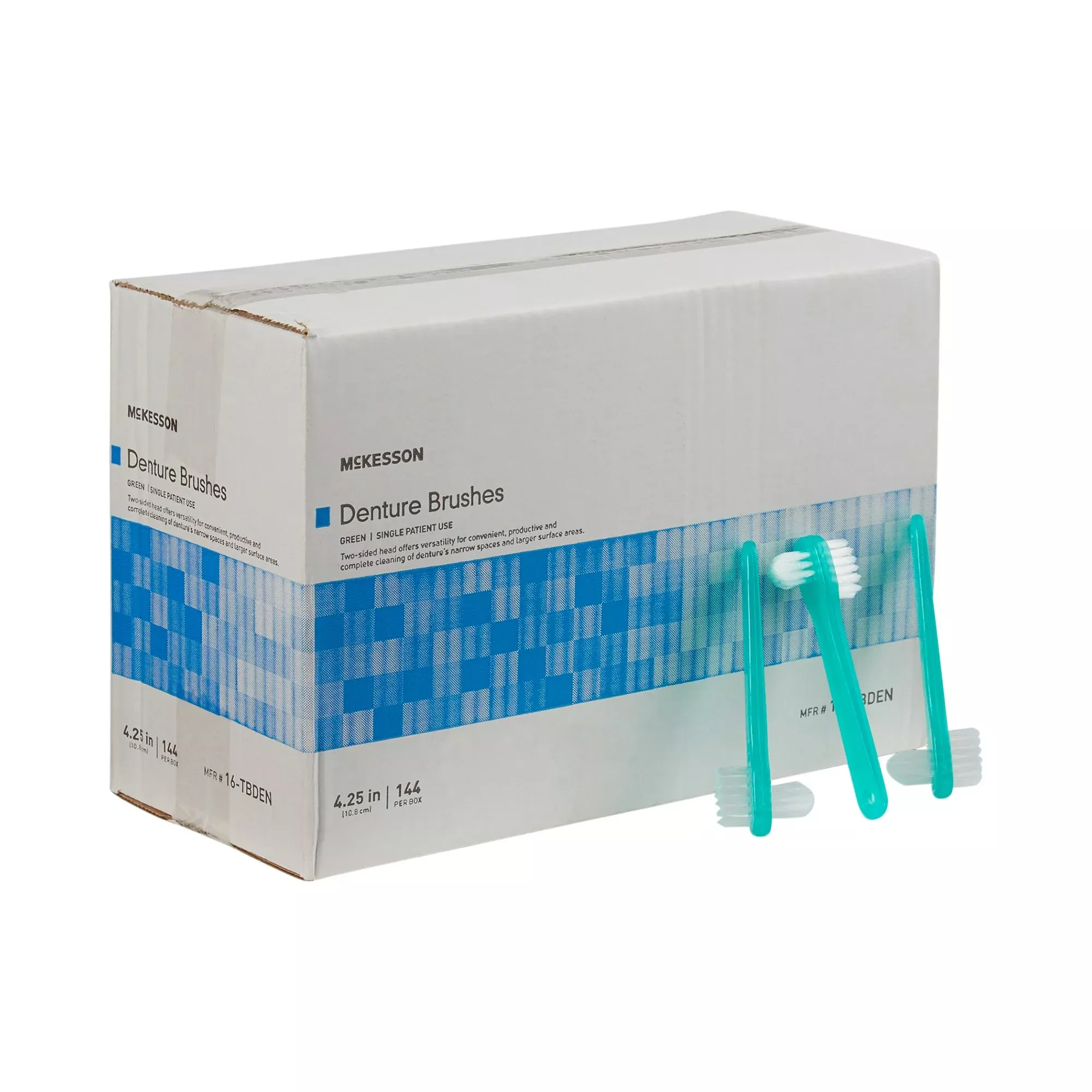 McKesson Denture Brush, 1 Box of 144