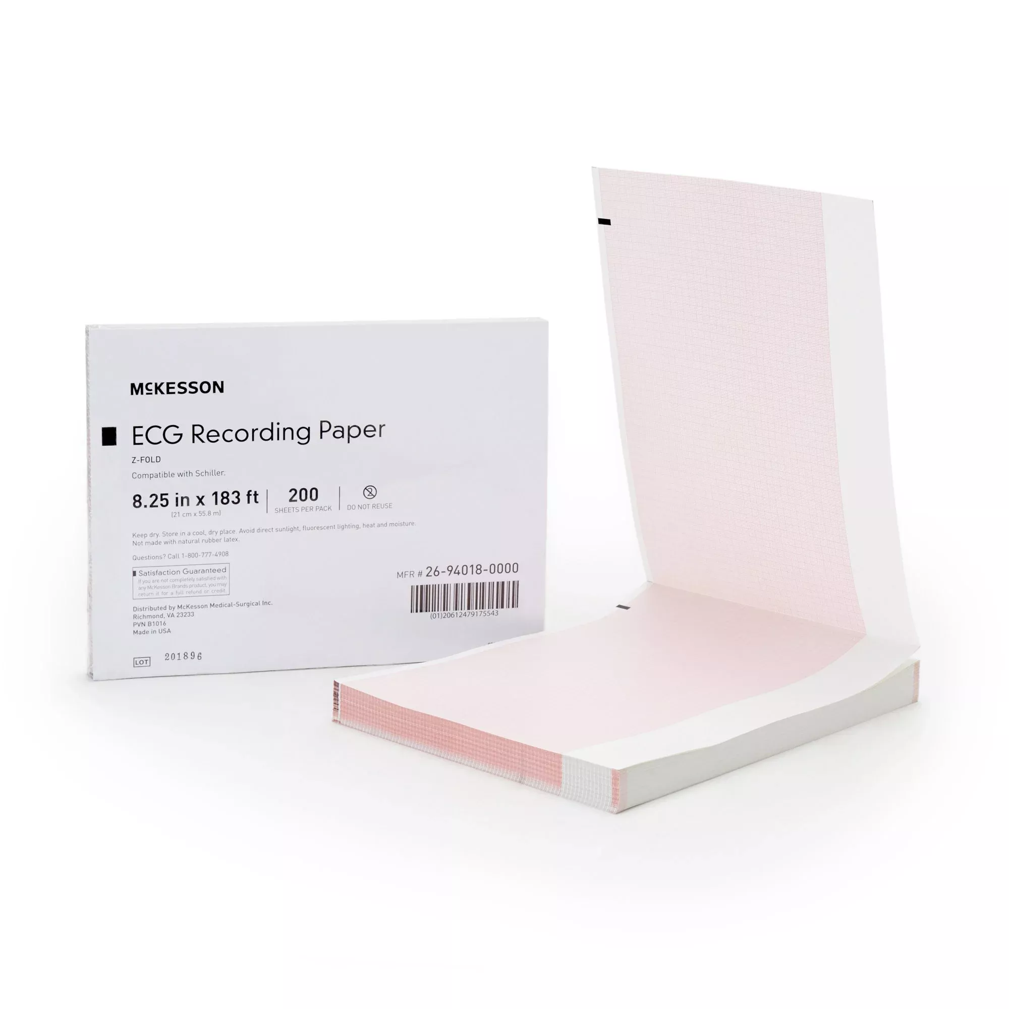 McKesson ECG Recording Paper, 1 Case of 1000