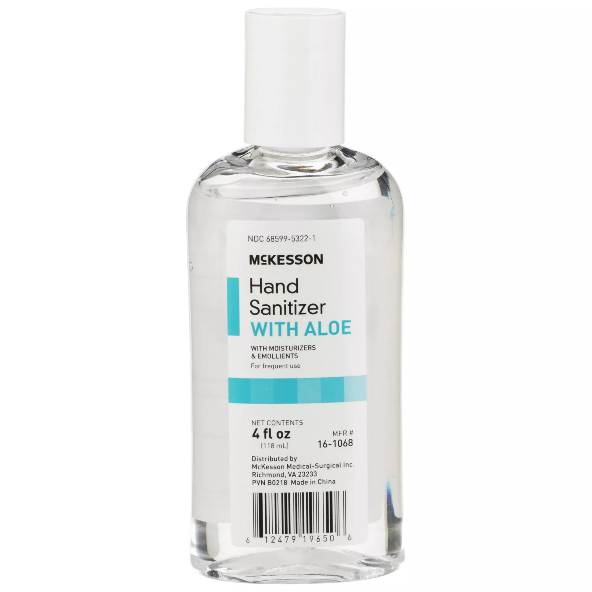 McKesson Gel Hand Sanitizer with Aloe 4 oz., 1 Case of 24