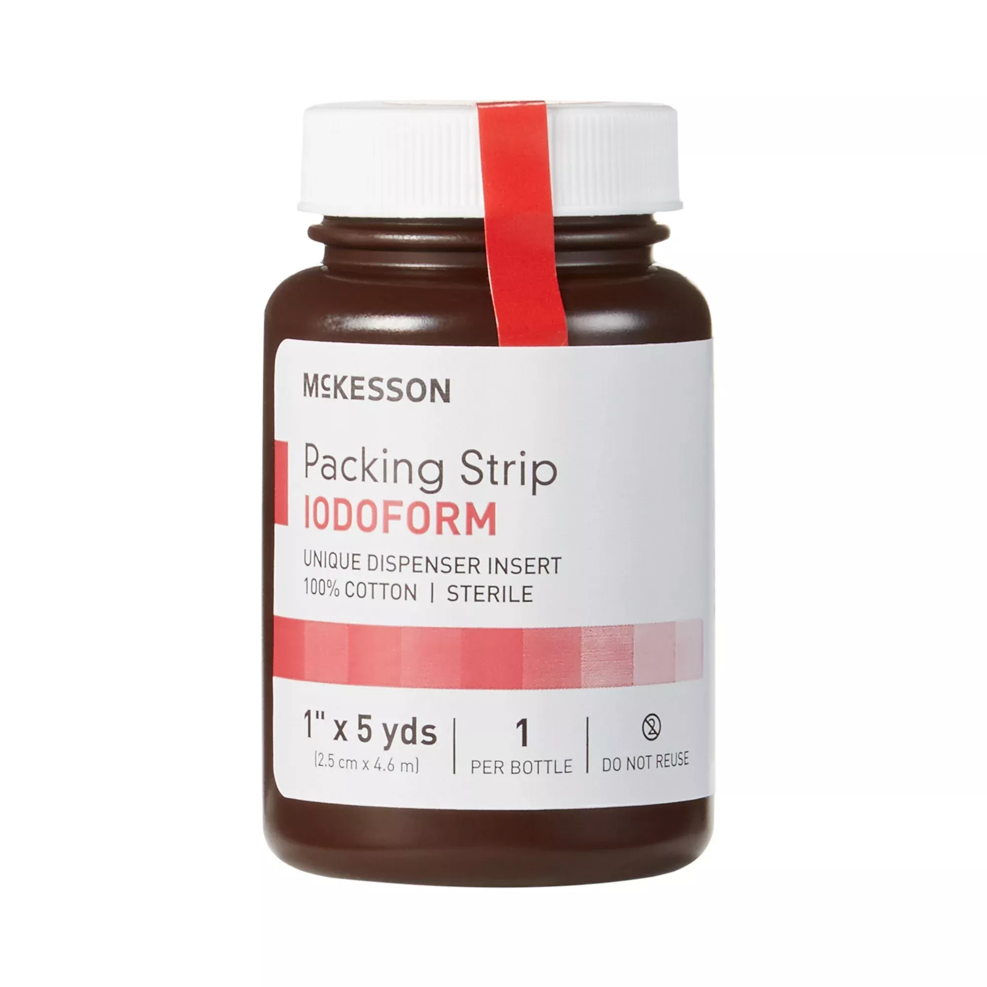 McKesson Iodoform Wound Packing Strip, 1 Inch x 5 Yard, 1 Bottle