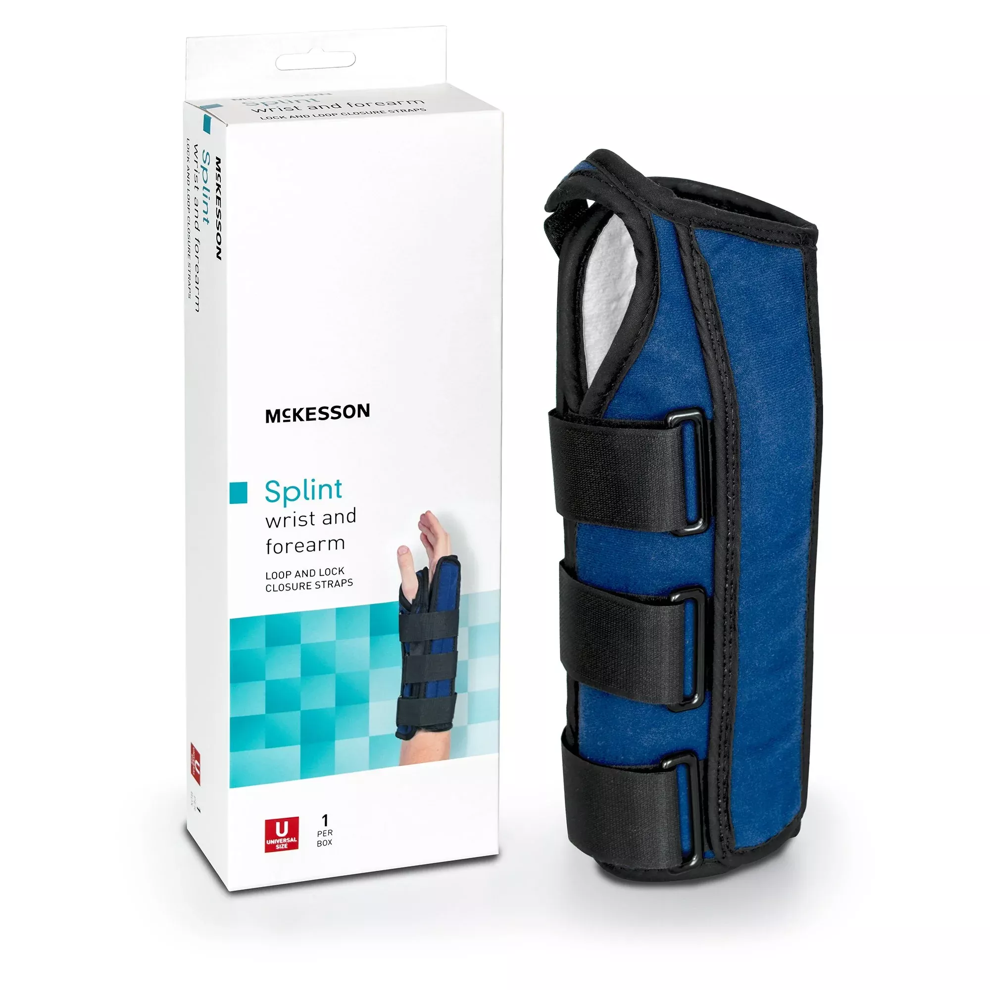 McKesson Left Wrist / Forearm Splint, One Size Fits Most, 1 Each