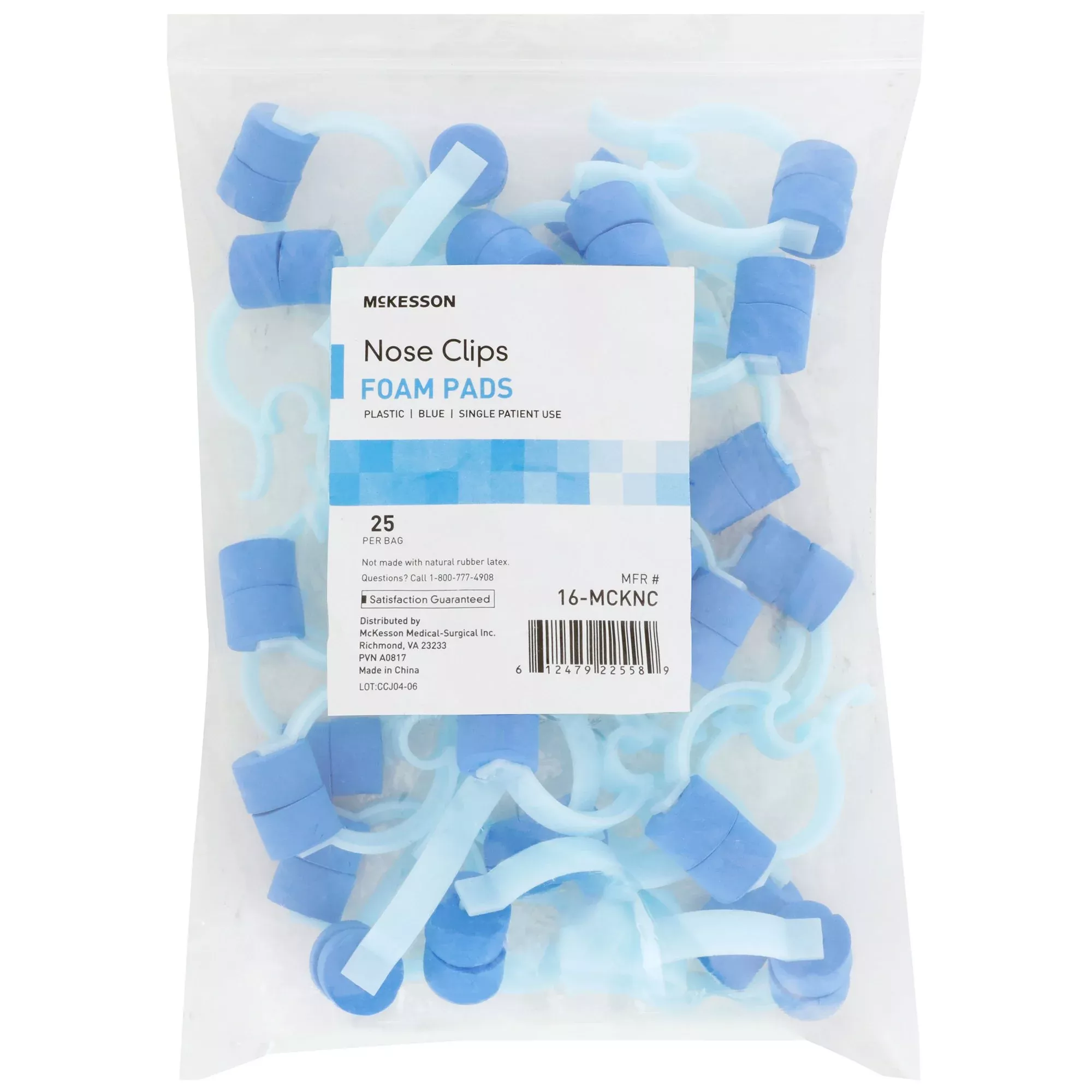 McKesson Nose Clips, 1 Bag of 25