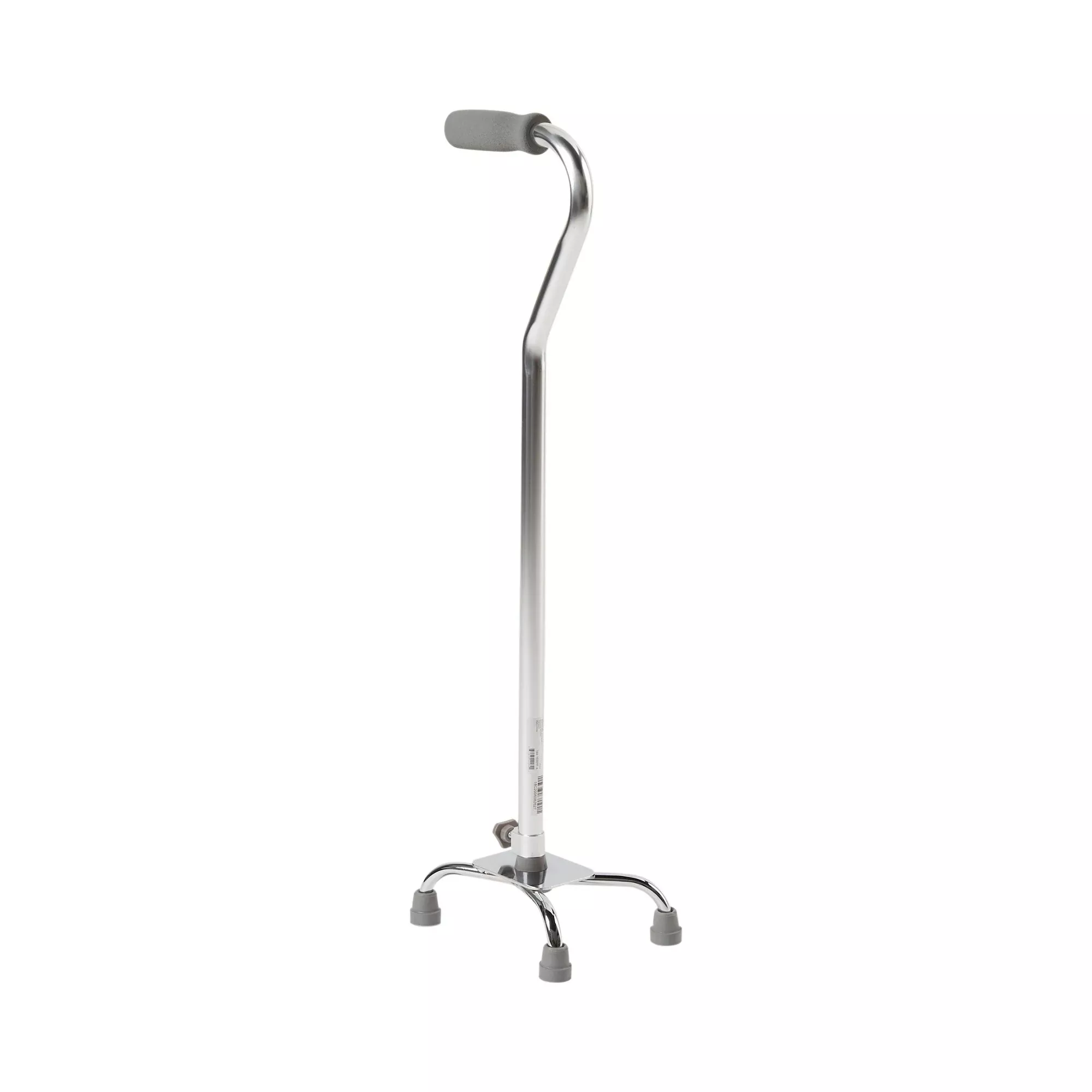 McKesson Offset Quad Cane, Chrome, 1 Case of 4
