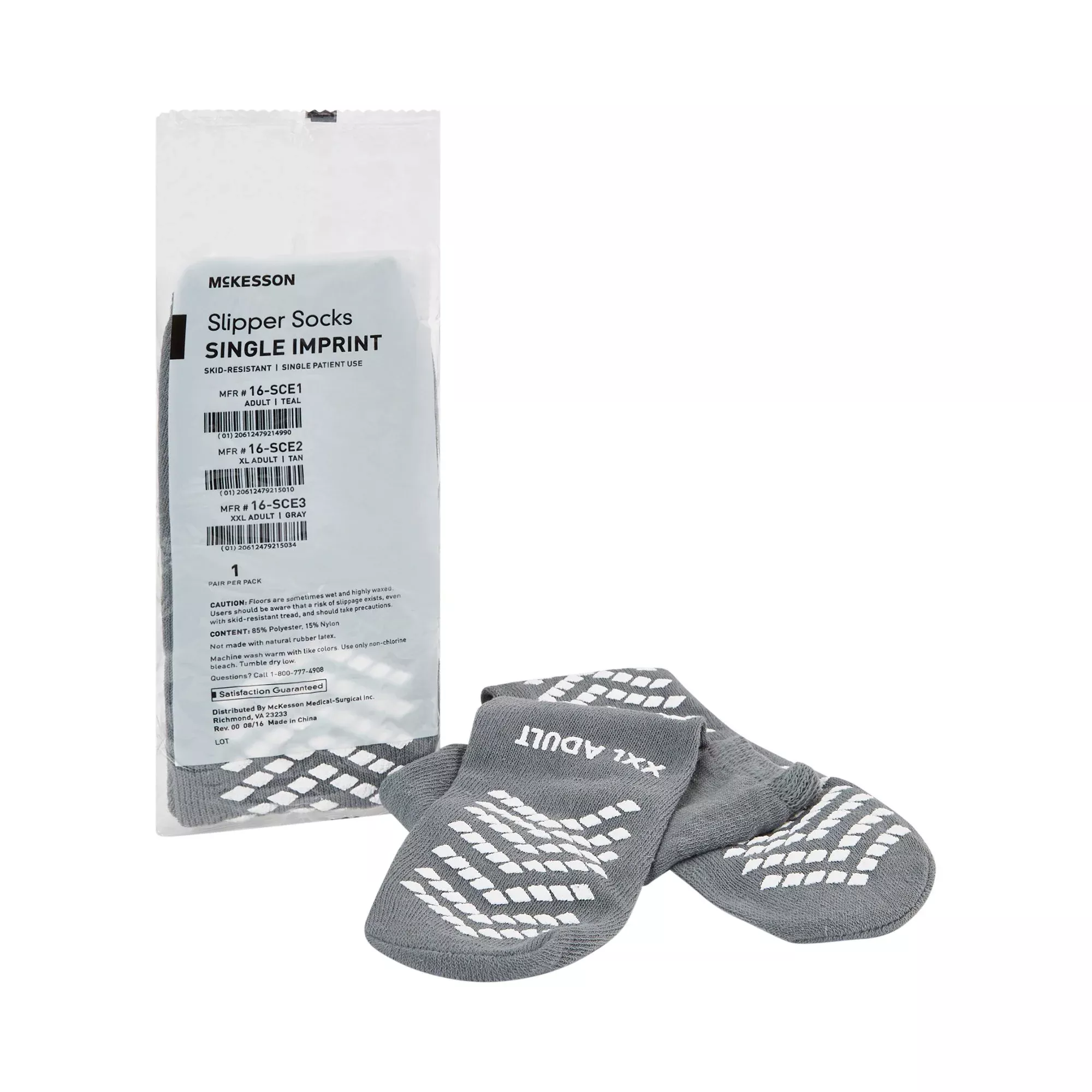 McKesson Slipper Socks, 2X-Large, 1 Case of 48