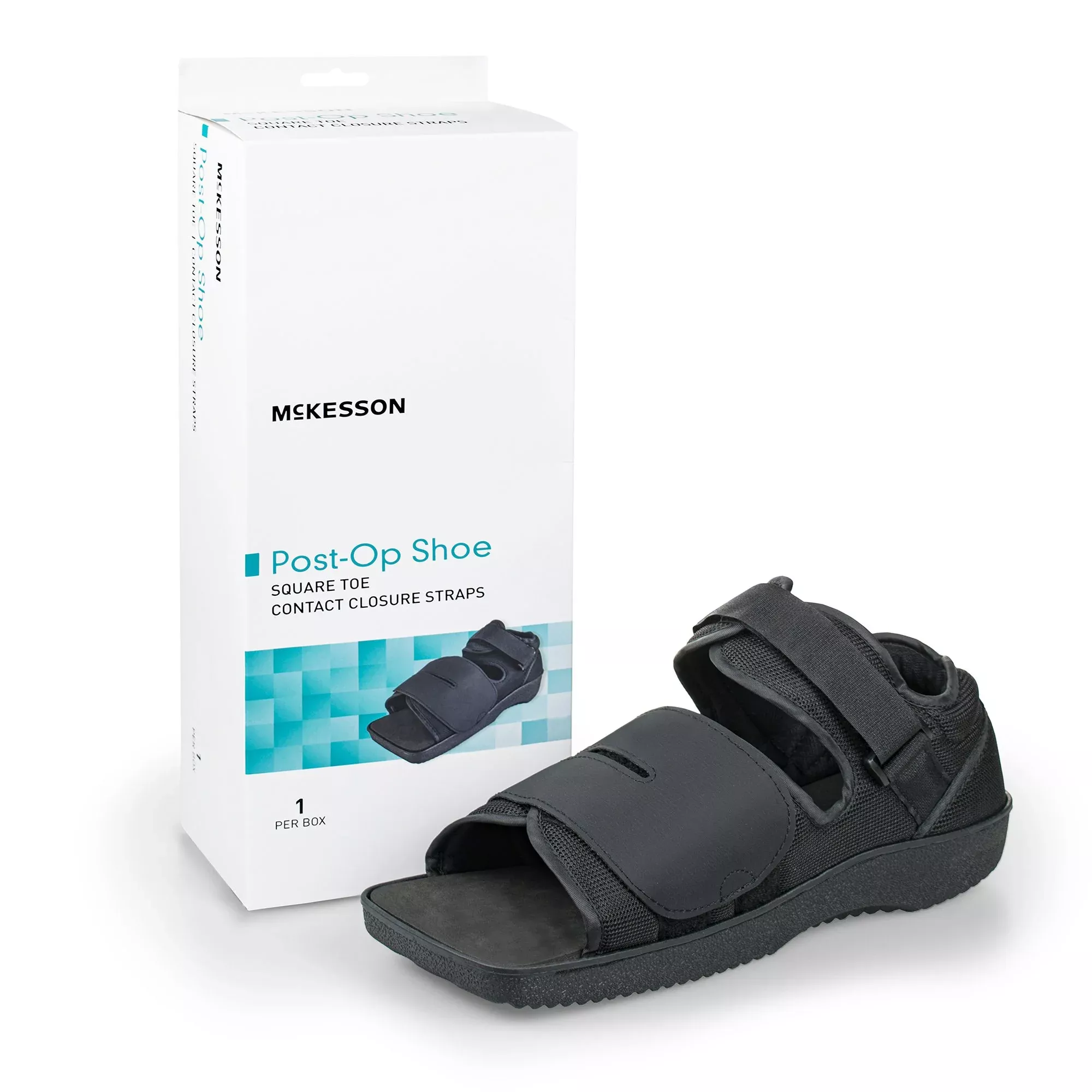 McKesson Square Toe Post-Op Shoe, Male 11.5-12.5 / Female 12.5+, 1 Each