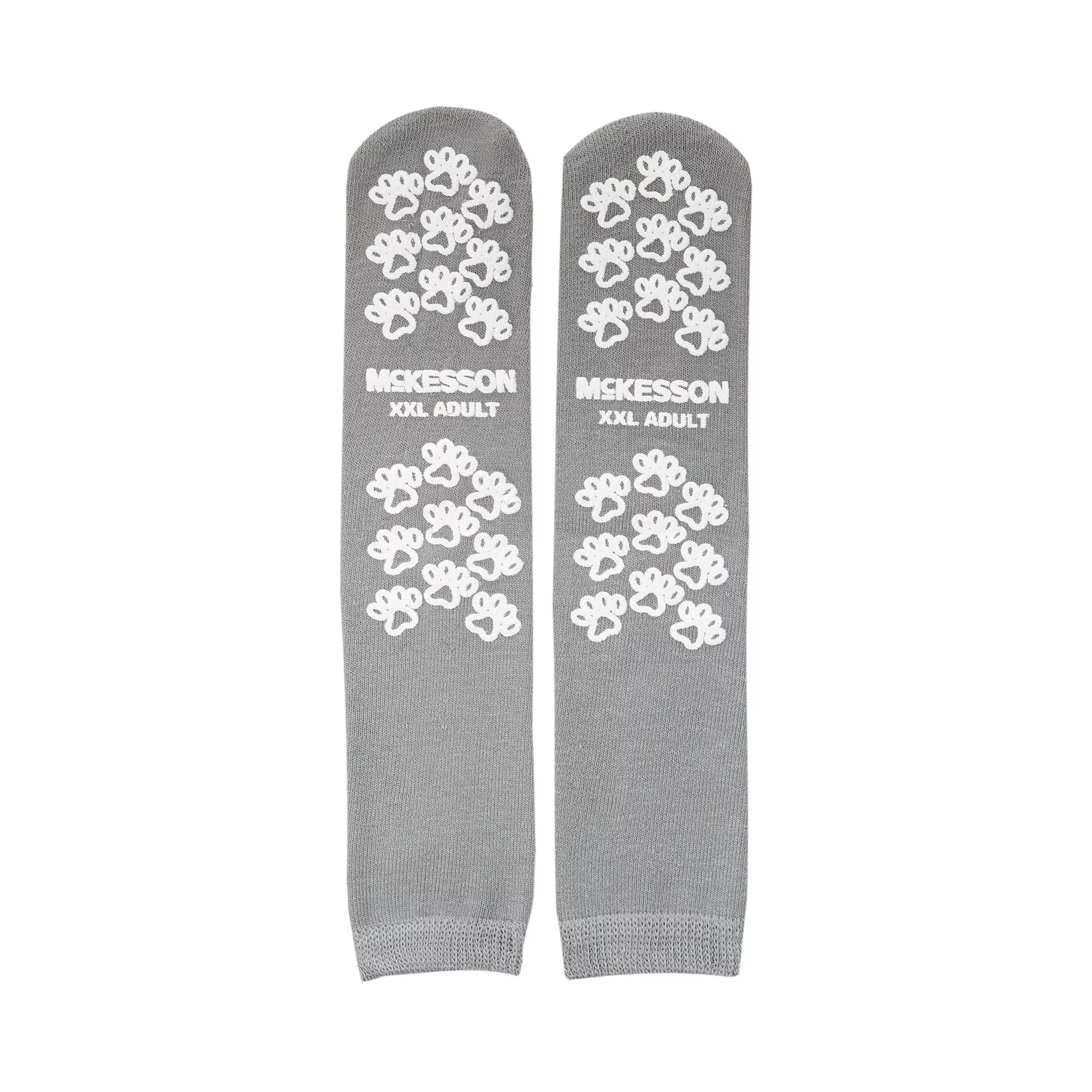 McKesson Terries™ Adult Slipper Socks, 2X-Large, Gray, 1 Case of 48