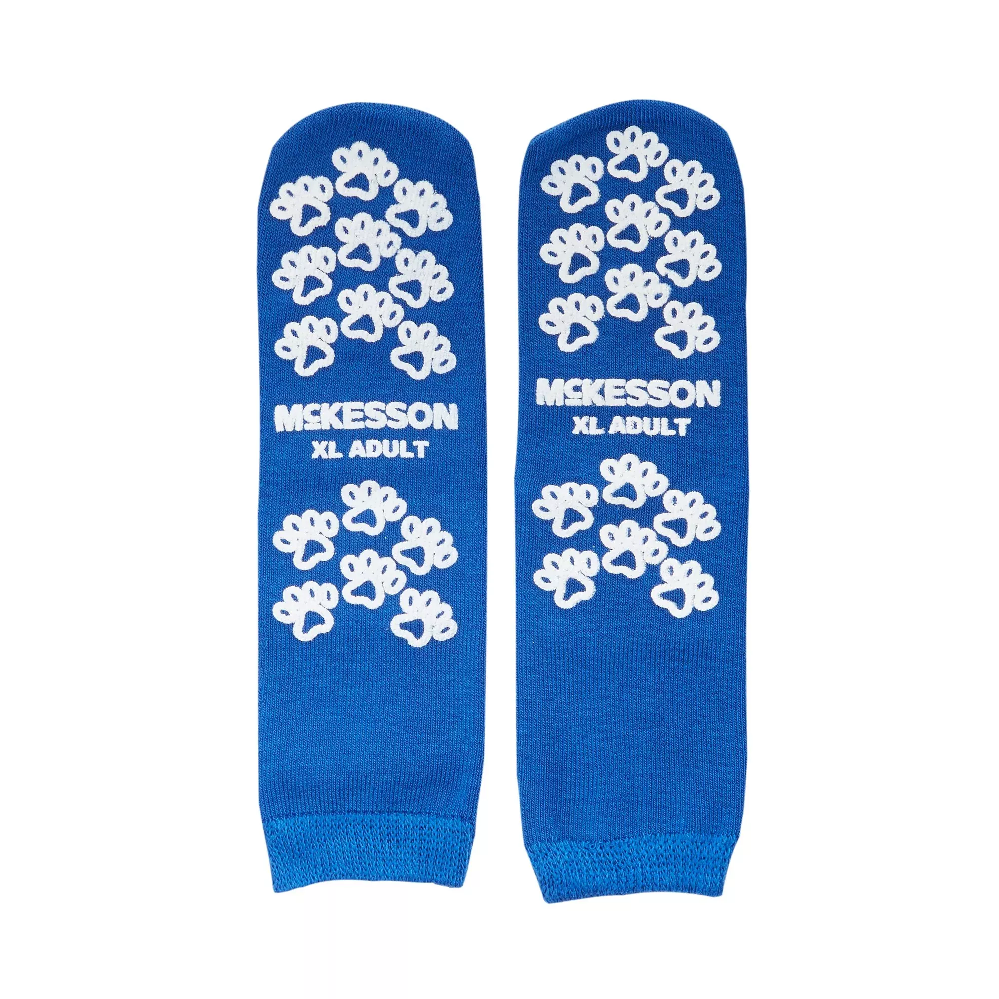 McKesson Terries™ Adult Slipper Socks, X-Large, Royal Blue, 1 Case of 48