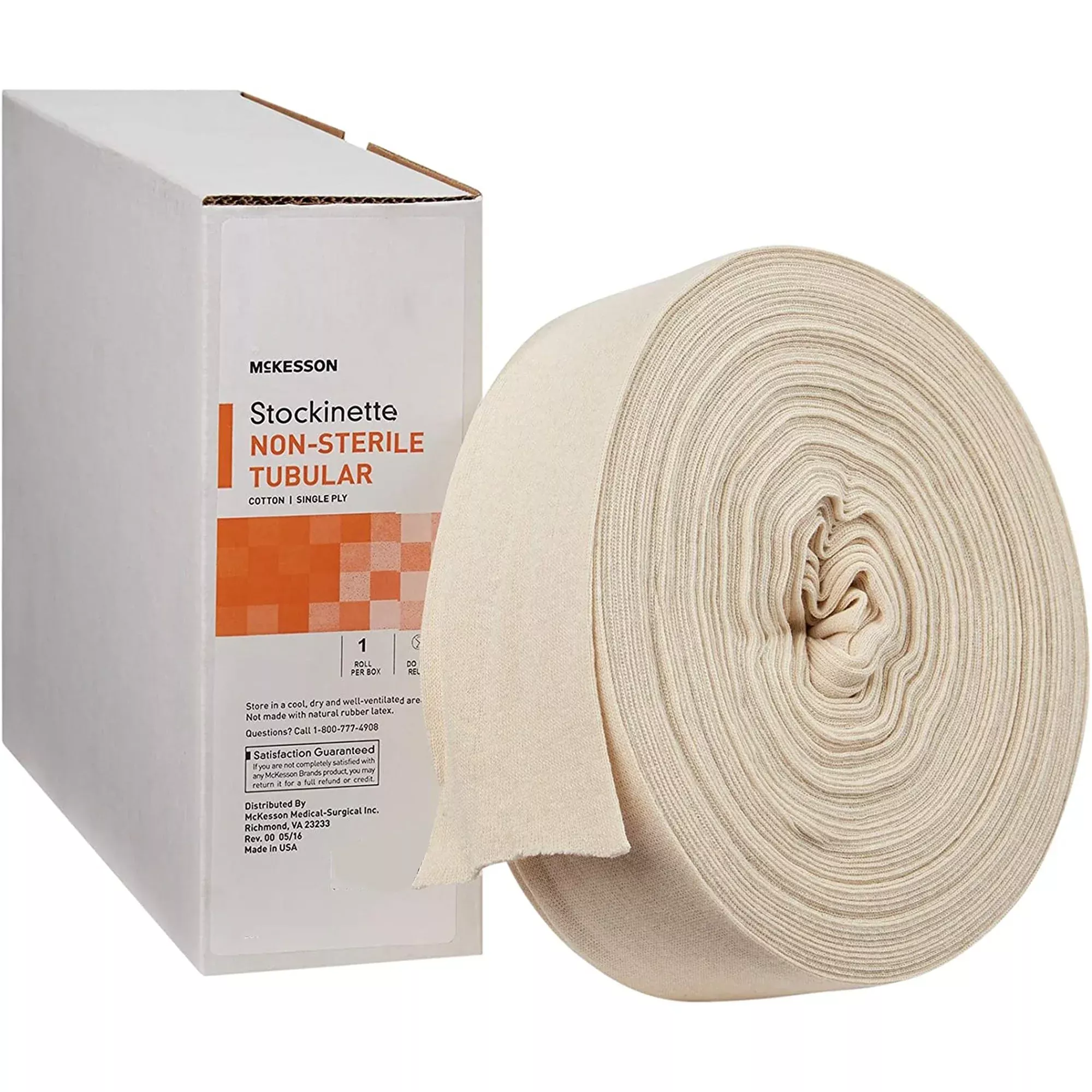 McKesson White Polyester Tubular Stockinette, 6 Inch x 25 Yard, 1 Roll