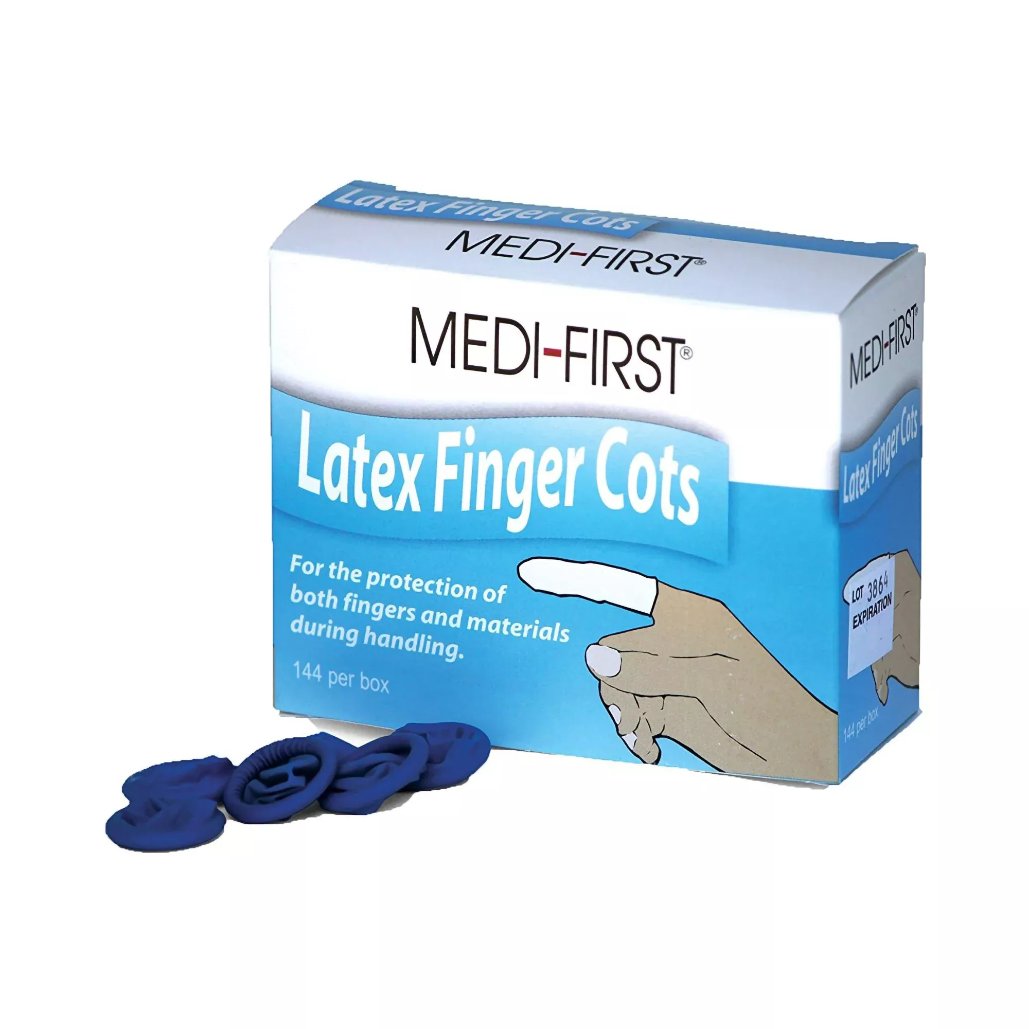Medi-First Finger Cot, 1 Box of 144
