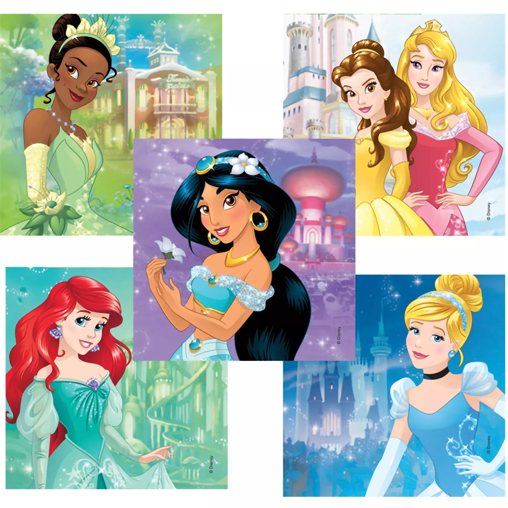 Medibadge Disney Princesses Castles Sticker, 1 Pack of 90