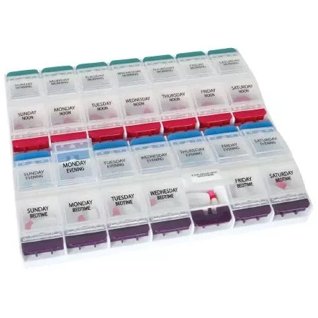 Medtime Planner Pill Organizer, 1 Pack of 3
