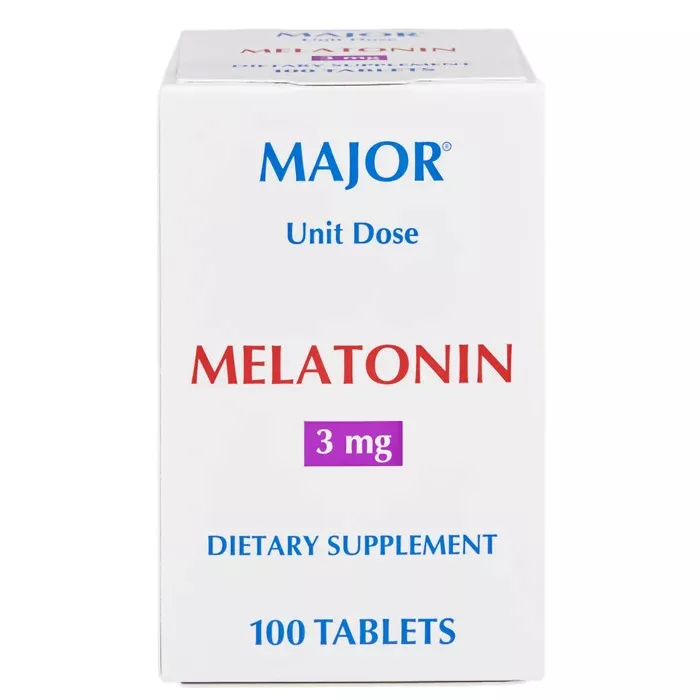 Melatonin 3 mg Unit Dose Tablets (10 Packs of 10) 100 Count