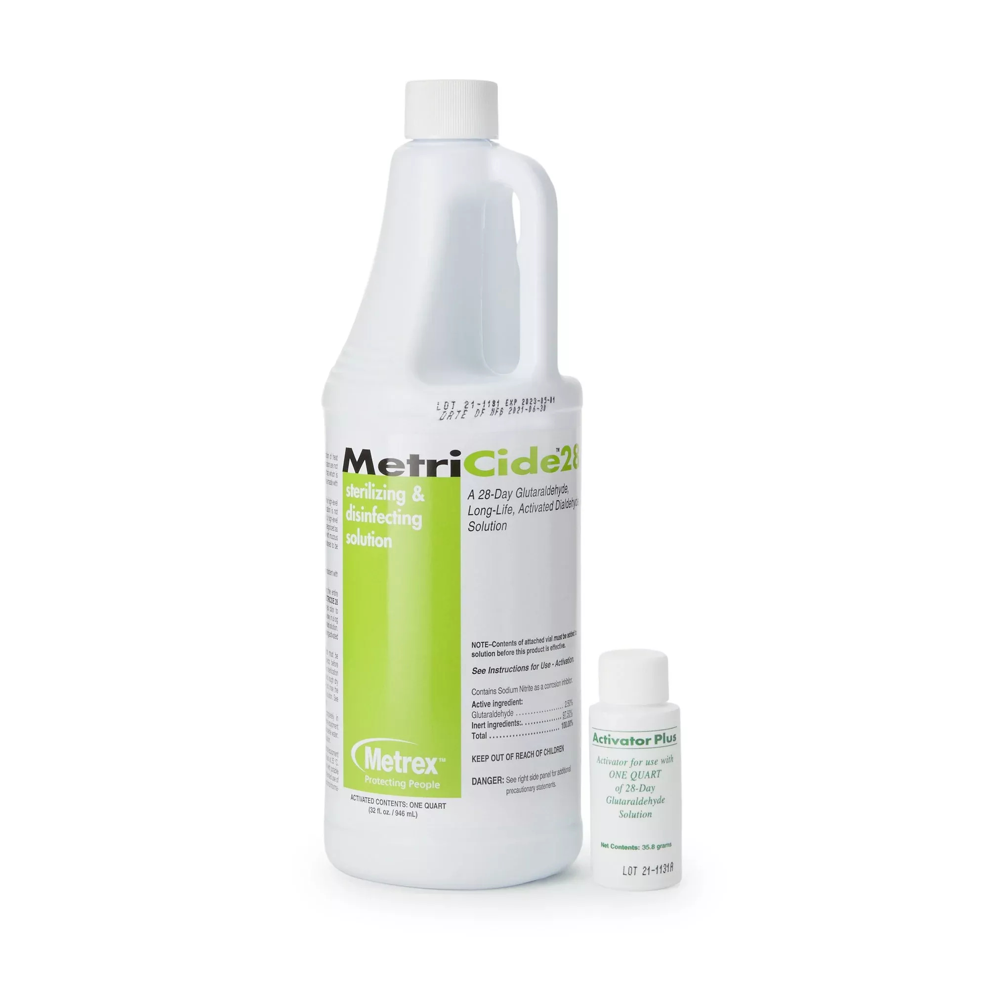 MetriCide 28 Glutaraldehyde High Level Disinfectant, 32 oz Bottle, 1 Each