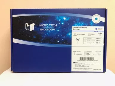 MICRO-TECH BF40091, NBF03-11023230, Biopsy Forcep oval 2.8mm Scope Channels, Standard, Forceps, Oval, Blue, 230cm, 2.8mm, 10/Box