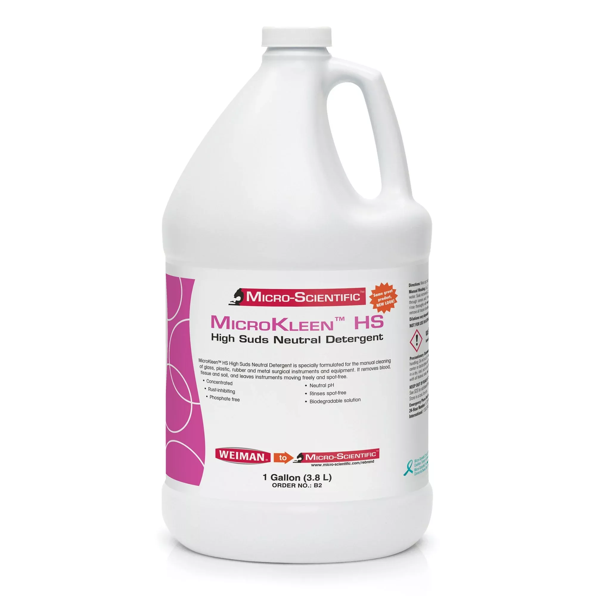 MicroKleen™ HS Neutral Instrument Detergent, 1 Case of 4