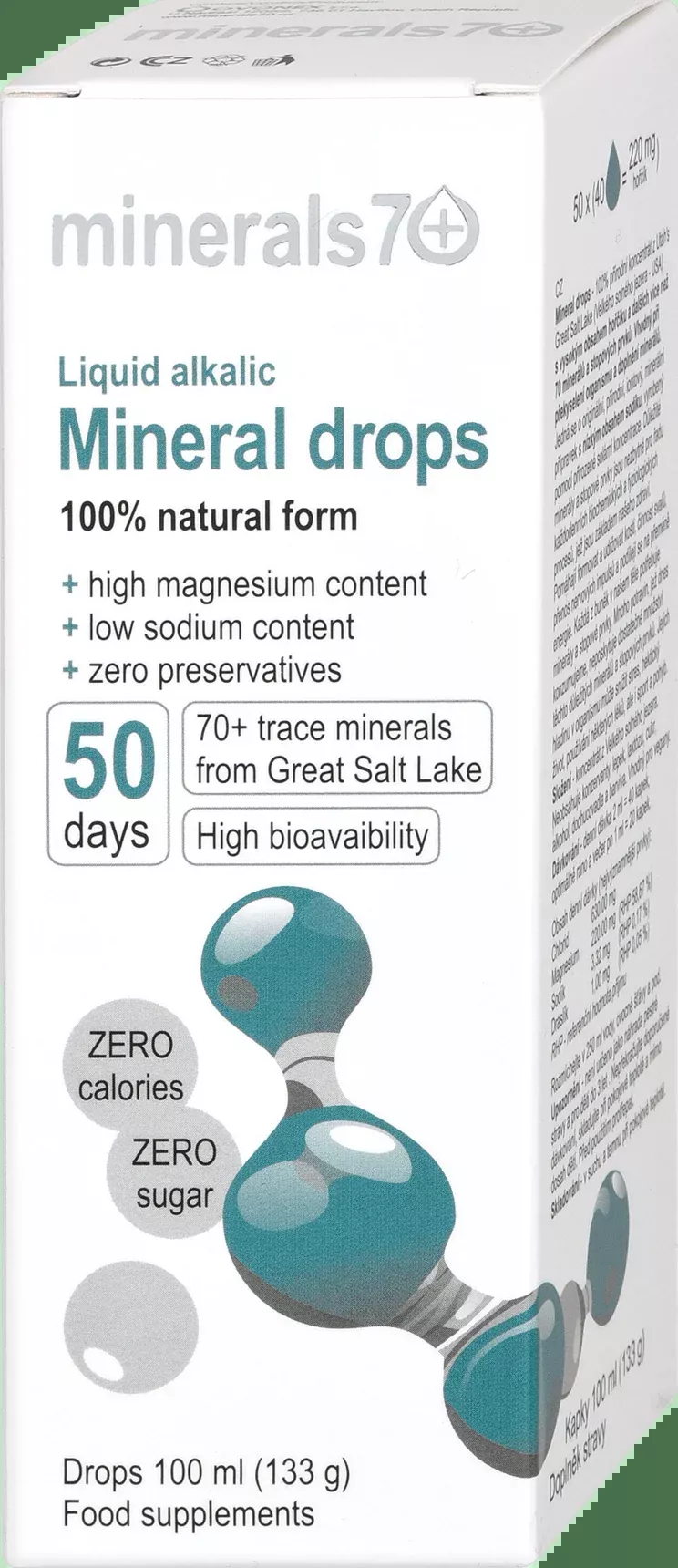 Minerals70+ food supplement Mineral Drops, 100 ml
