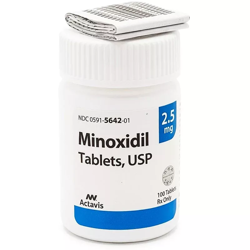 Minoxidil Tablets 2.5 mg by Actavis 100 Count (Rx)