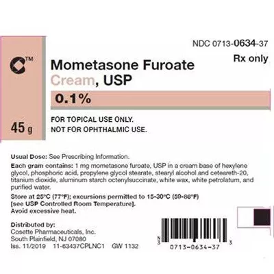 Mometasone Furoate Cream 0.1% (RX)