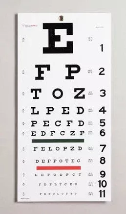 Moore Medical Snellen Eye Chart, 1 Each