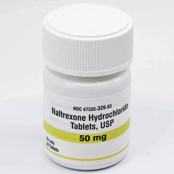 Naltrexone Hydrochloride Tablets 50 mg, 30 Count (RX)