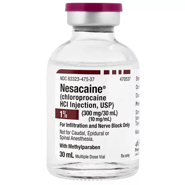 Nesacaine Chloroprocaine HCL 1% Injection 30 mL Multiple-Dose Vials 25-Pack (RX)