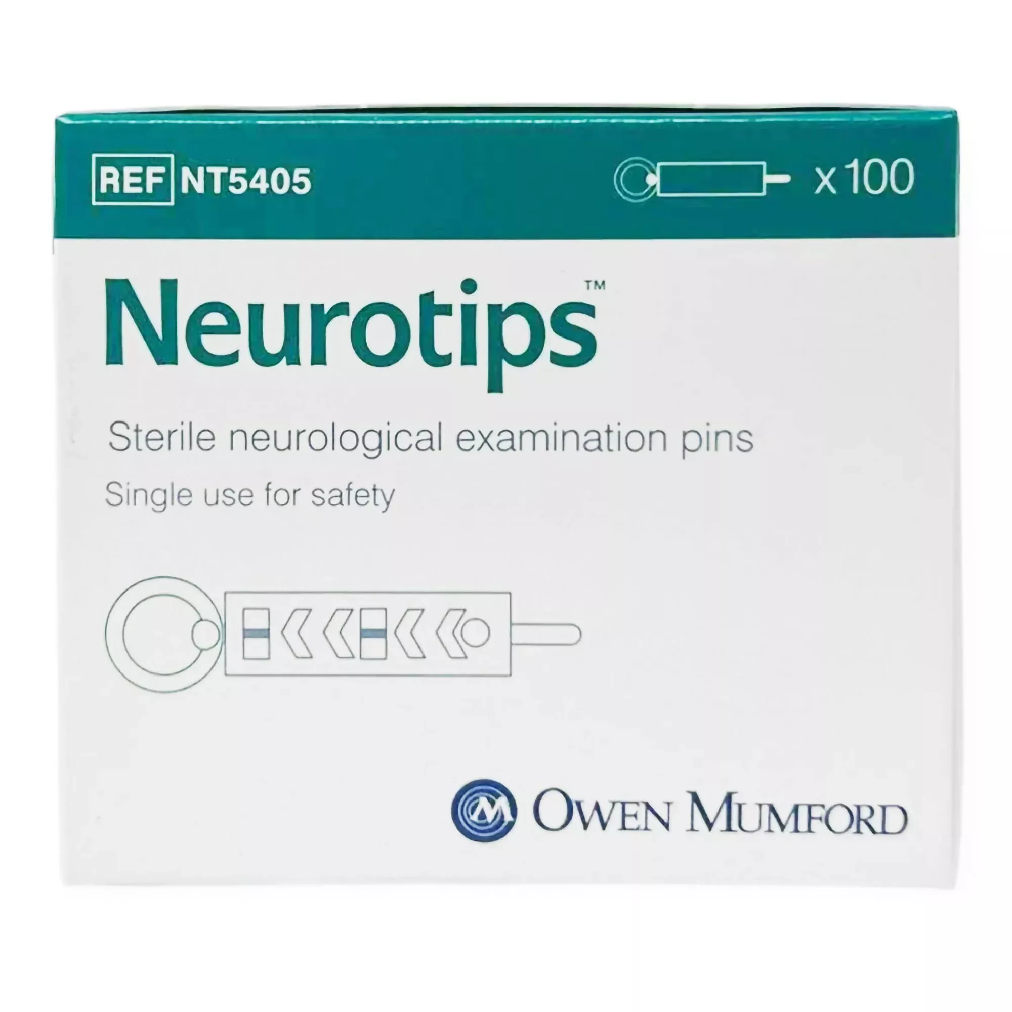 Neurotips™ Neurological Examination Pins, 1 Box of 100