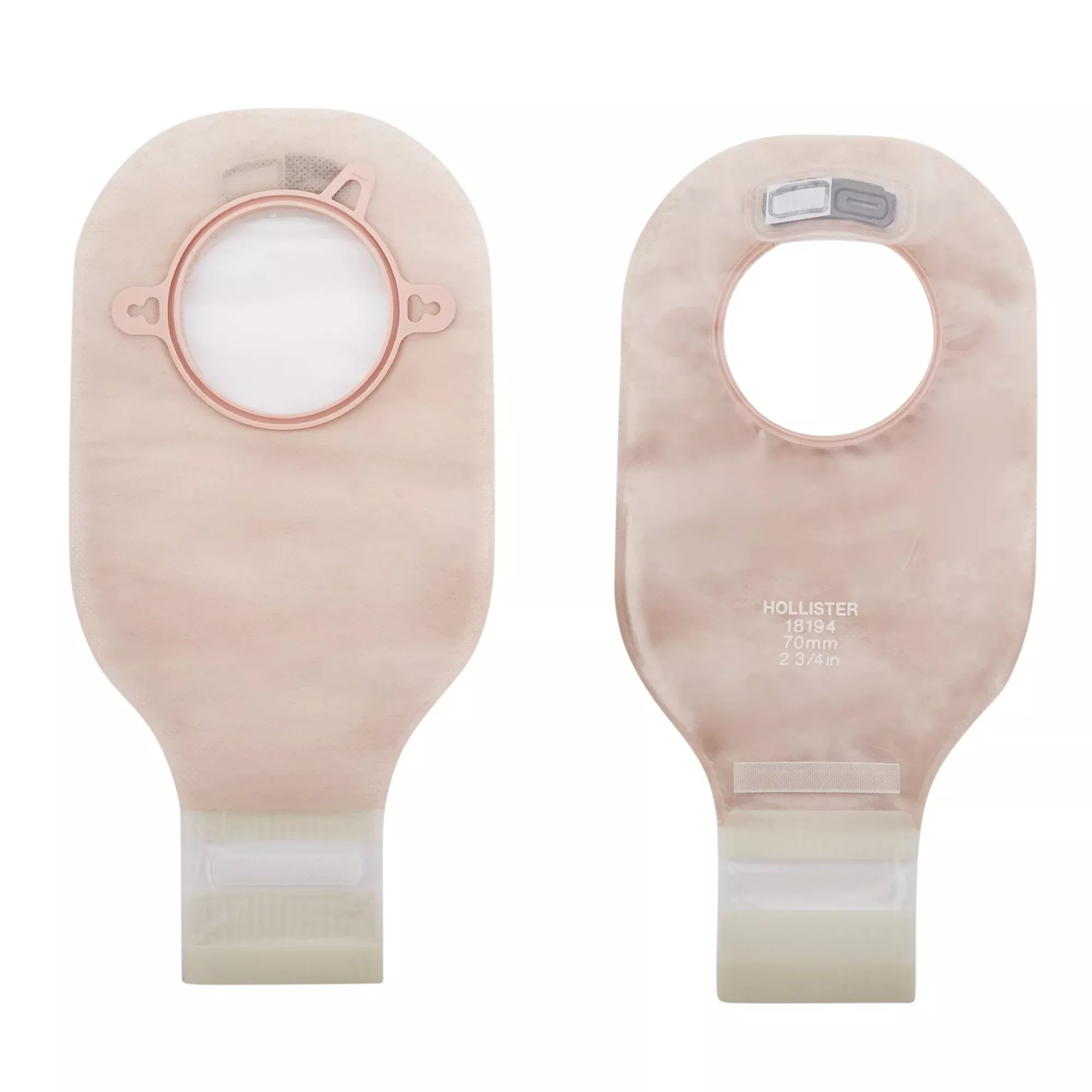 New Image™ Drainable Transparent Colostomy Pouch, 12 Inch Length, 2¼ Inch Flange, 1 Box of 10