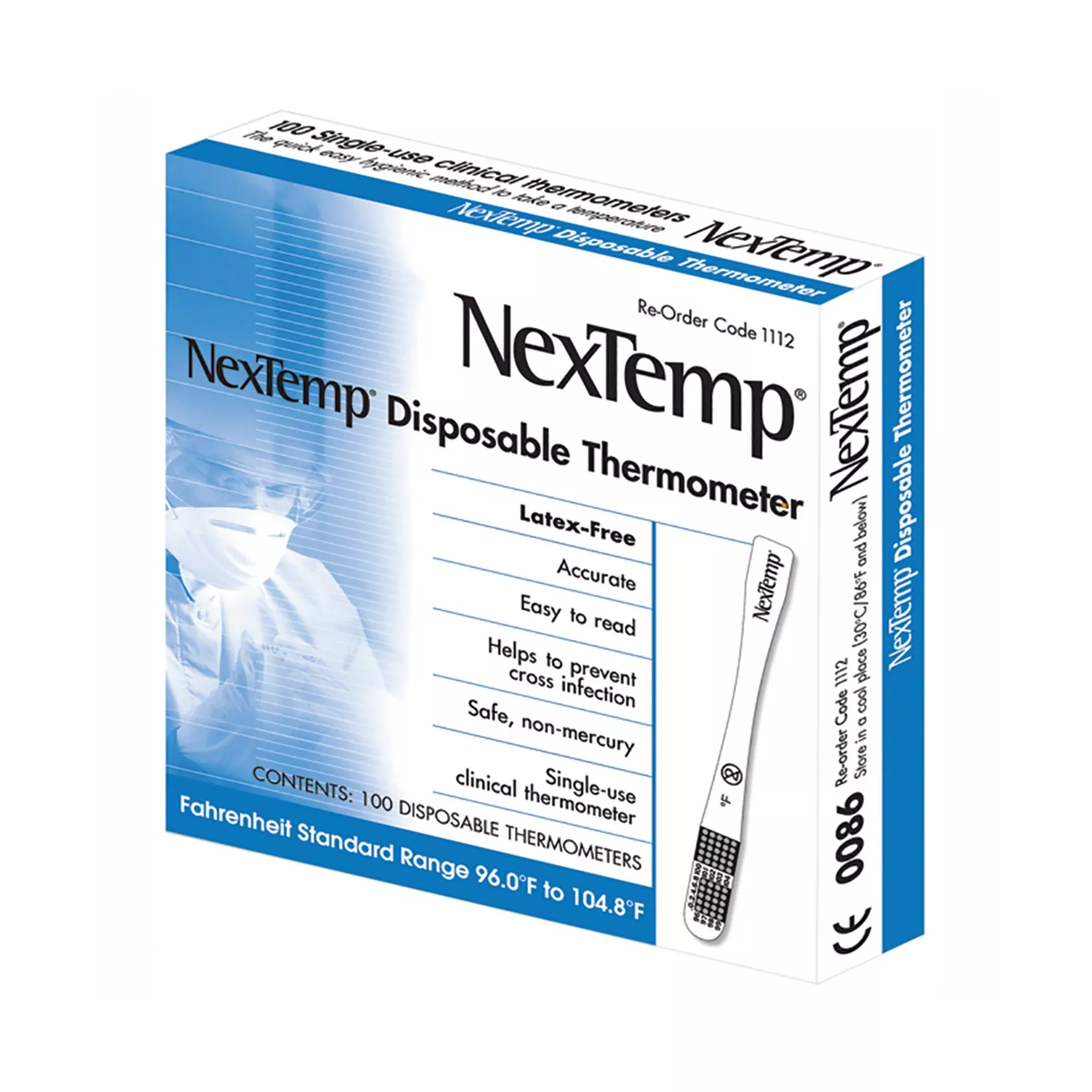 NexTemp Oral / Axillary, 1 Box of 100