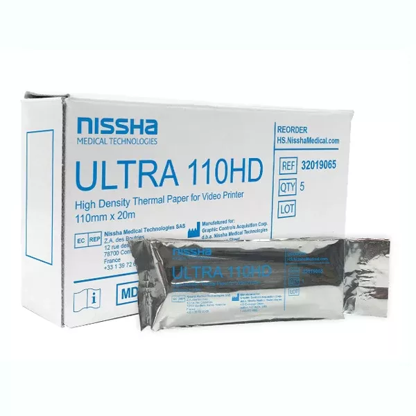 Nissha Ultrasound Video Paper High Density without Grids 5/Box