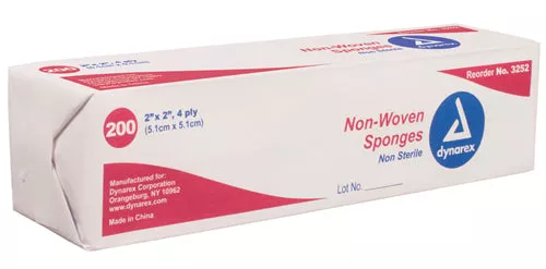 Non-Woven Sponge Sterile 2's 2 x24ply (50-2's/tray)