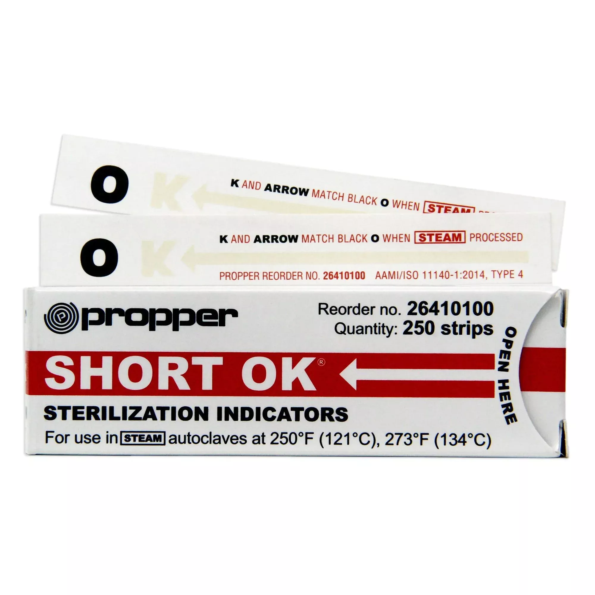 OK Sterilization Chemical Indicator Strip, 1 Box of 250