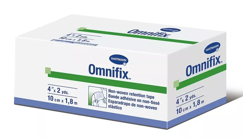 Omnifix Nonwoven Dressing Retention Tape, 4 Inch x 2 Yard, White, 1 Case of 64