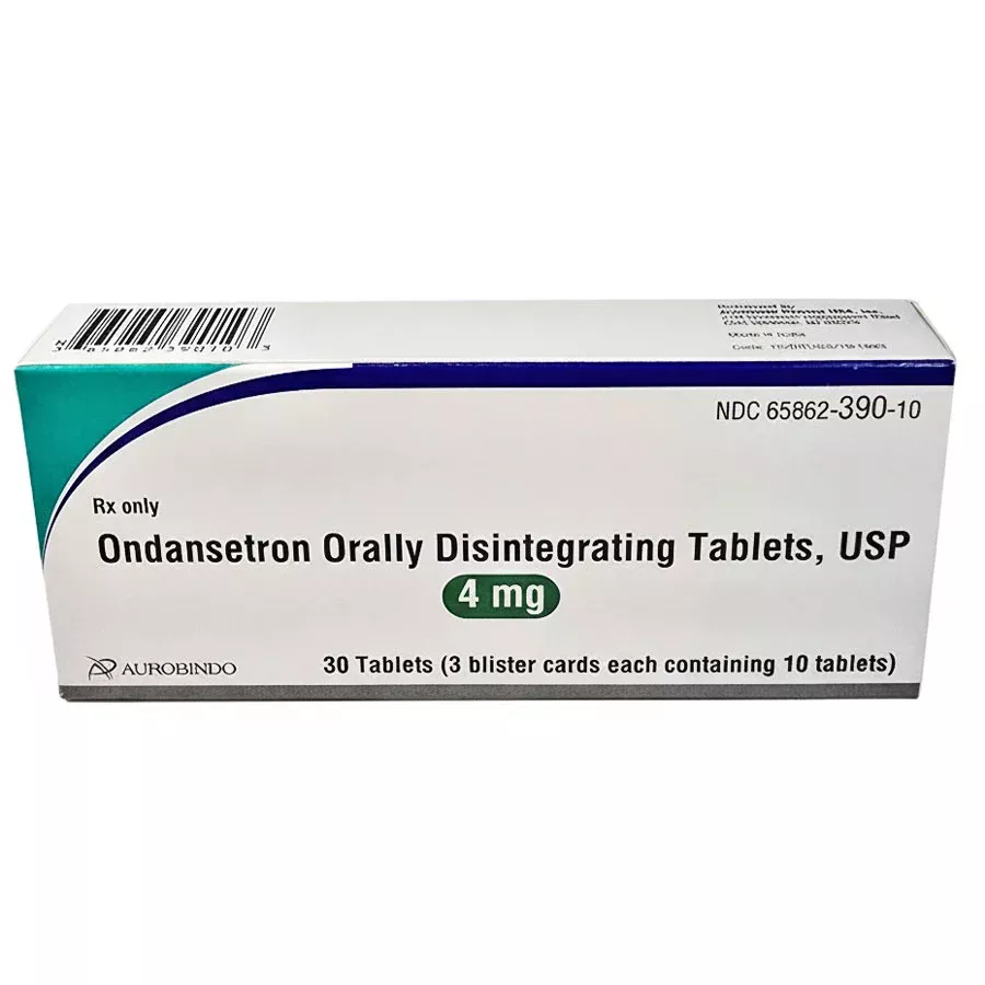 Ondansetron Tablets 4 mg, Blister Card of 3 Packs x 10 tablets (30 Count) (Rx)