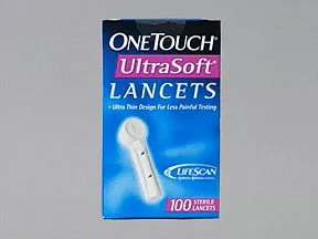 OneTouch™ UltraSoft™ Safety Lancet, 1 Box of 100